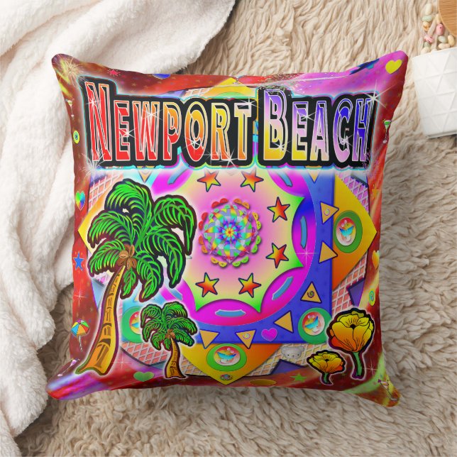 Newport Beach Tropical Friends Pillow Kussen (Deken)