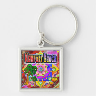 Newport Beach Tropische Friends Sleutelhanger