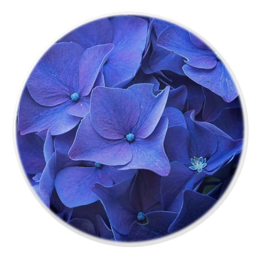 Newport Blue Knob Keramische Knop (Voorkant)