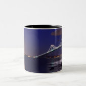 Newport Bridge Full Moon Two-Tone Coffee Mug (Centre)