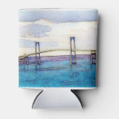 Newport Bridge monogram koelbox met Blikjeskoeler (Voorkant)