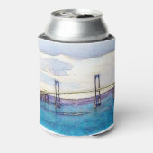 Newport Bridge monogram koelbox met Blikjeskoeler (Blikje Achterkant)