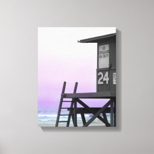 Newport Lifeguard Tinted Photo Canvas Afdruk