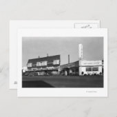 Newport, Oregon Uitzicht of Bay Way Caf � Foto Briefkaart (Voorkant / Achterkant)