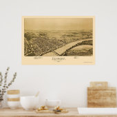 Newport, PA Panoramic Map - 1895 Poster (Keuken)