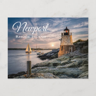 Newport Rhode Island Castle Hill Lighthouse RI Briefkaart