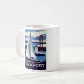 Newport Rhode Island Coffee Mok - Size 11oz (Voorkant links)