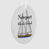 Newport Rhode Island Ornament (voorkant)