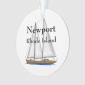 Newport Rhode Island Ornament (voorkant)
