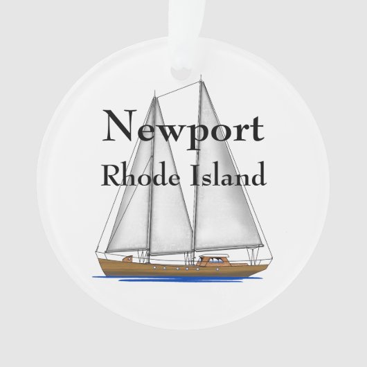 Newport Rhode Island Ornament (voorkant)