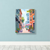 Newport Rhode Island Painting Canvas Afdruk (Insitu (Houten vloer))