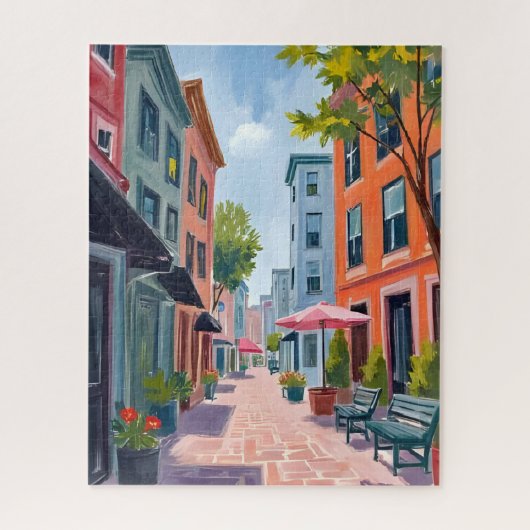 Newport Rhode Island Painting Legpuzzel (Verticaal)