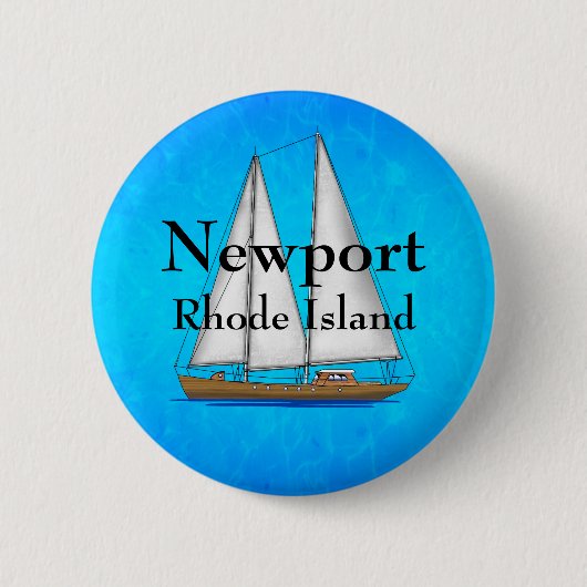 Newport Rhode Island Ronde Button 5,7 Cm (Voorkant)
