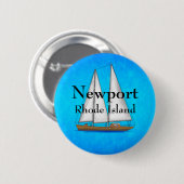 Newport Rhode Island Ronde Button 5,7 Cm (Voorkant /achterkant)
