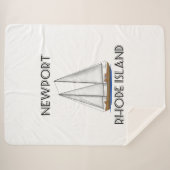 Newport Rhode Island Sailing Sherpa Deken (Voorkant (horizontaal))