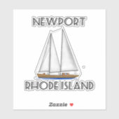 Newport Rhode Island Sailing Sticker (Vel)