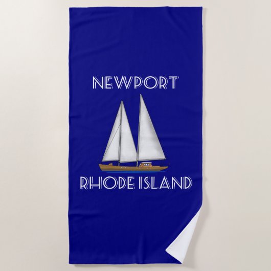 Newport Rhode Island Sailing Strandlaken (Voorkant)