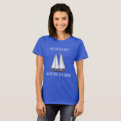 Newport Rhode Island Sailing T-shirt (Voorkant volledig)