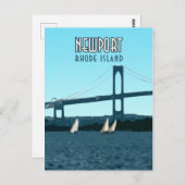 Newport Rhode Island Sailships Briefkaart (Voorkant / Achterkant)