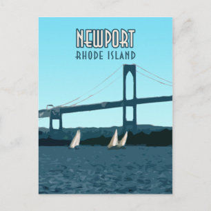 Newport Rhode Island Sailships Briefkaart
