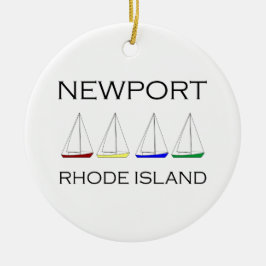 Newport Rhode Island Sailships Keramisch Ornament