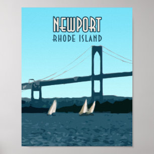 Newport Rhode Island Sailships Poster