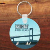 Newport Rhode Island Sailships  Sleutelhanger (Voorkant)