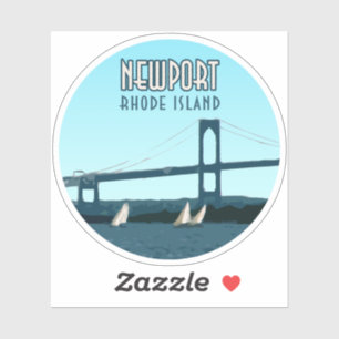 Newport Rhode Island Sailships Sticker