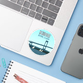 Newport Rhode Island Sailships Sticker (Laptop met iPhone)