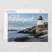Newport Rhode Island Sunset Lighthouse Briefkaart (Voorkant / Achterkant)