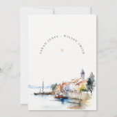 Newport Rhode Island Verenigde Staten bruiloft Kaart (Achterkant)