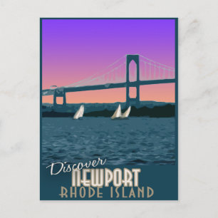 Newport Rhode Island Vintage Travel Briefkaart