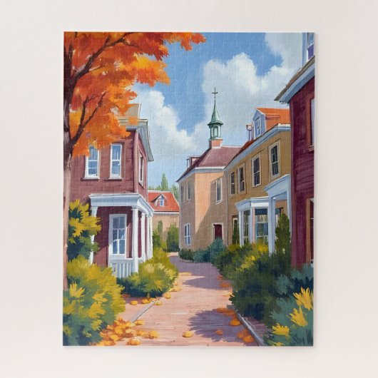 Newport Rhode Island Watercolor Legpuzzel (Verticaal)