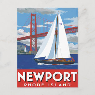 Newport Rhode Island Zeilen Briefkaart