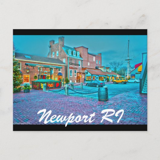 Newport RI Briefkaart (Voorkant)