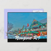 Newport RI Briefkaart (Voorkant / Achterkant)
