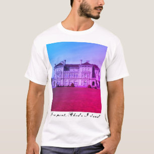Newport, RI Cliff Walk Ocean Mansion T-shirt