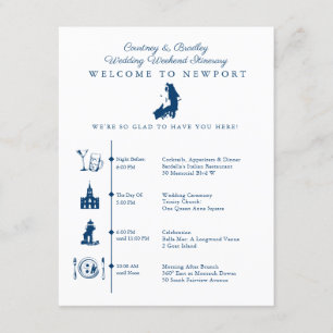 Newport RI Wedding Weekend Itinerary Chronologie E Informatiekaartje