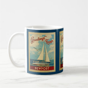 Newport Sailboot Vintage Travel Oregon Koffiemok