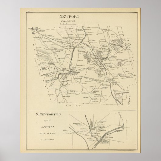 Newport, Sullivan Co Poster (Voorkant)