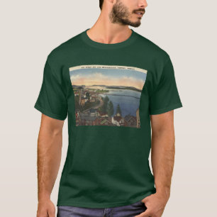 Newport VT Lake Memphremagog 1940s stijl T-shirt