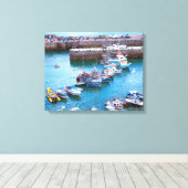 Newquay Boats Canvas Afdruk (Insitu (Houten vloer))