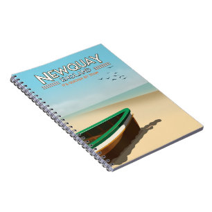 Newquay Engeland Vintage reisposter aan zee Notitieboek