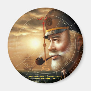 NEWS & Map Capitaine/compas ou Sea Captain Magnet