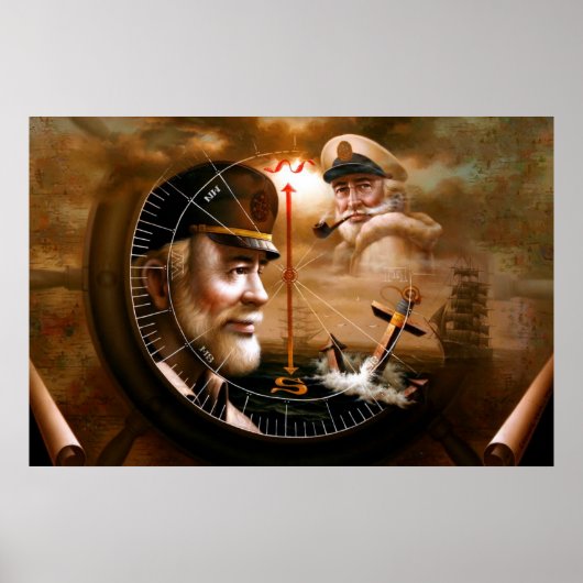 NEWS & TWO Map Captain 4 or TWO Sea Captain Poster (Devant)