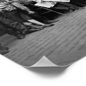 Newsboys aan het werk - Lewis hine - 1908 Poster (Hoek)