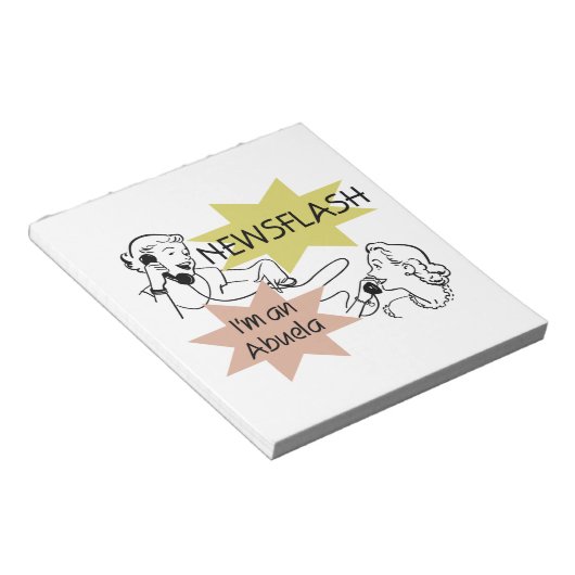 Newsflash Ik ben een Abuela Gifts Notitieblok (Schuin)