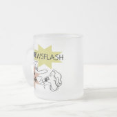 Newsflash Ik ben een Grammie T-shirts en Gifts Matglas Koffiemok (Voorkant links)