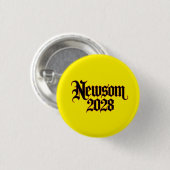 Newsom 2028 Gotische stijl Button (Voorkant /achterkant)
