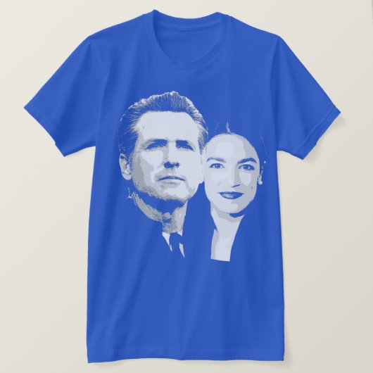 Newsom / Ocasio-Cortez T-shirt (Design voorkant)